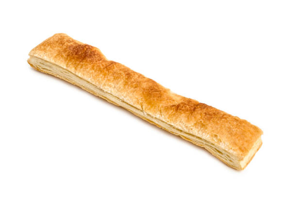Banderilla sweet bread traditional Mexican bakery Banderilla sweet bread traditional Mexican bakery isolated on white background banderilla stock pictures, royalty-free photos & images