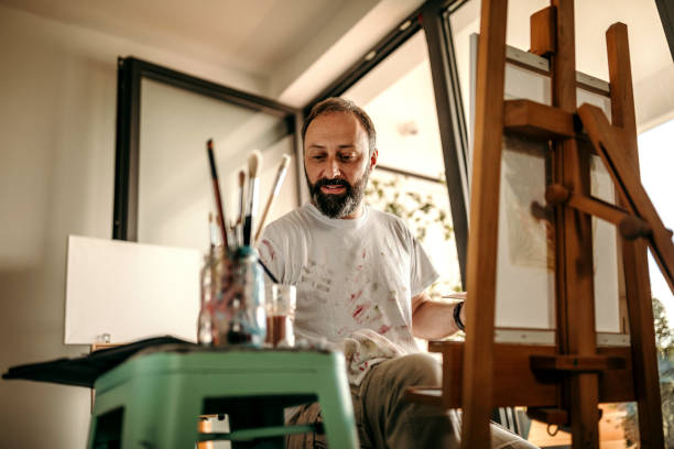 istock I'm thinking with my paint brush 1007551338