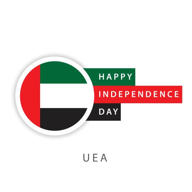 illustrazioni stock, clip art, cartoni animati e icone di tendenza di illustratore di design vettoriale happy uae independence day - united arab emirates flag united arab emirates flag interface icons