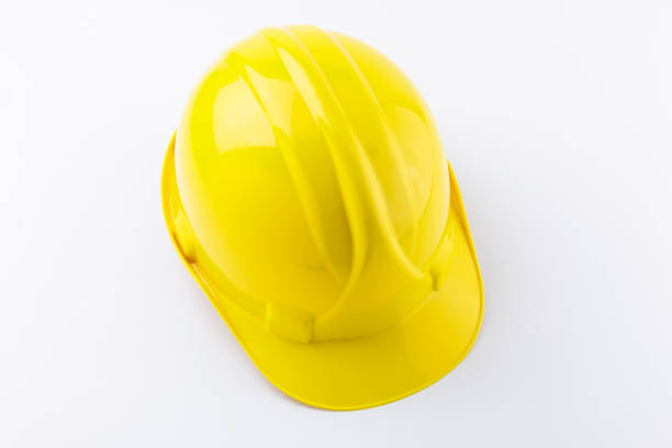 istock Yellow Hard Hat Isolated on White Background 1007557044