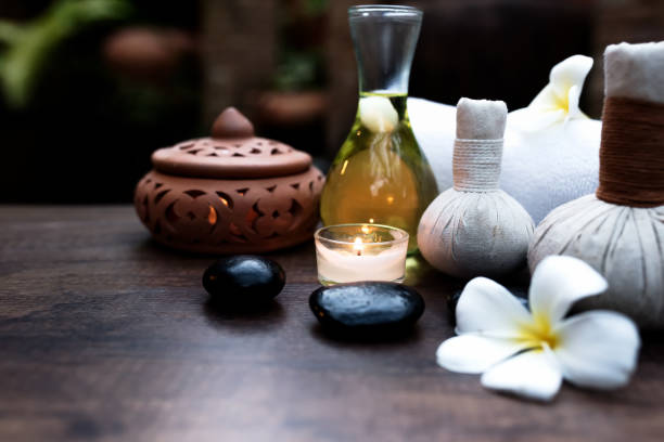 istock Spa still life with white orchid. 1007605118