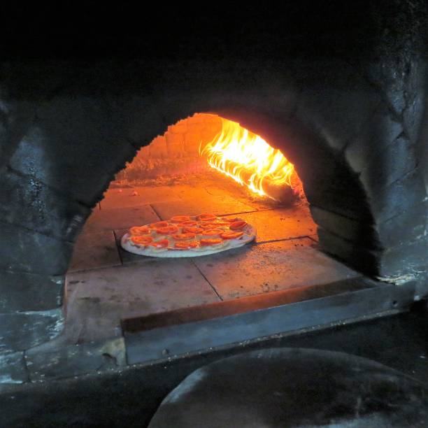 istock baked mozzarella pizza in the wood oven 1007610360