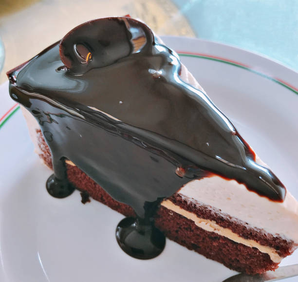 istock Chocolate cake juicy with chocolate sauce. 1007610964
