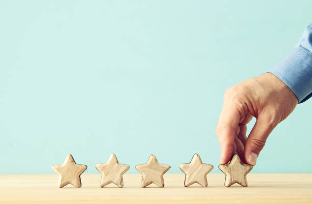 istock concept image of setting a five star goal. increase rating or ranking, evaluation and classification idea. 1007613394