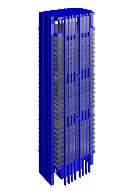 istock 3D illustration skyscraper building isolated on white background 1007649126
