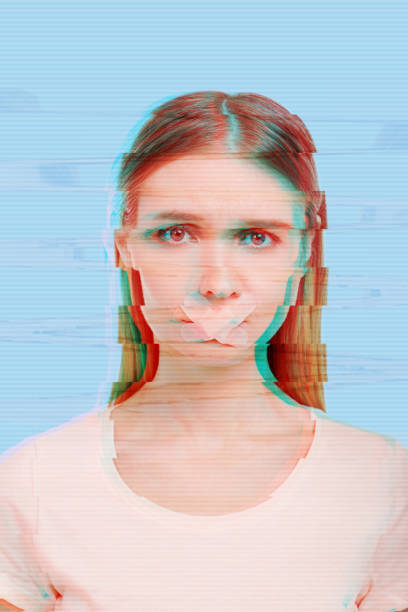 istock Unhappy girl feeling scared and standing with a plaster on her lips 1007652026