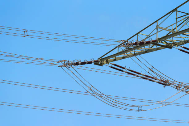 istock Close-up of a high-voltage pylon 1007662006