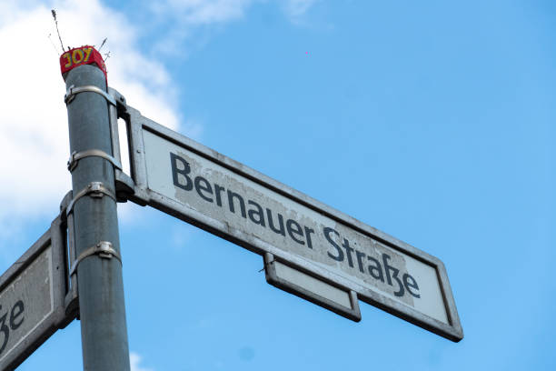istock Bernauer Strasse street name sign in Berlin, Germany 1007665844