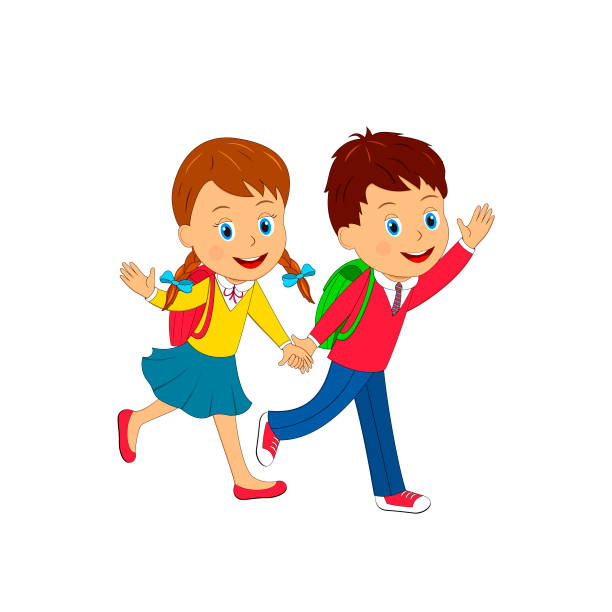 istock boy and girl are going to school 1007665994