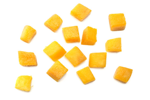 istock mango slice isolated on white background. healthy food. top view 1007668520