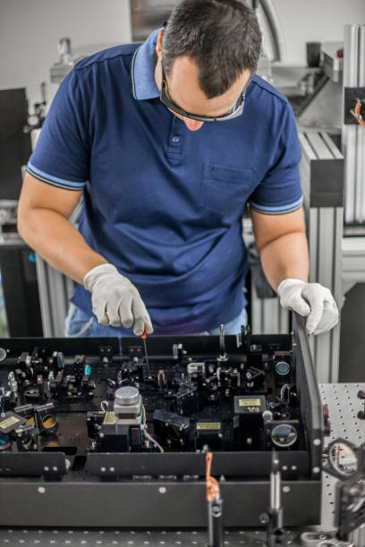 istock Adult Researcher Working With Powerful High Frequency Laser 1007669018