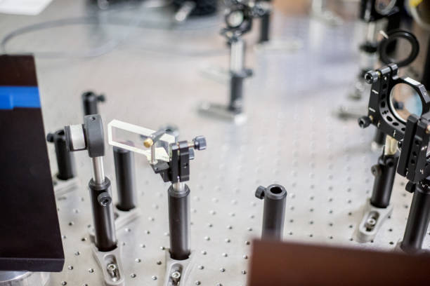 istock Optics of a Powerful High Frequency Laser Used for New Materials Research 1007669208