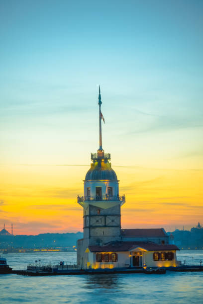 istock View of famous Maiden Tower,a medieval building 1007678790
