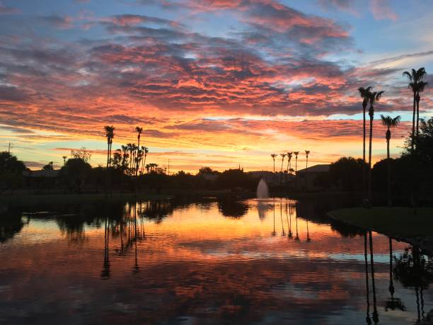 istock Arizona Sunrise over urban Lake 1007706040
