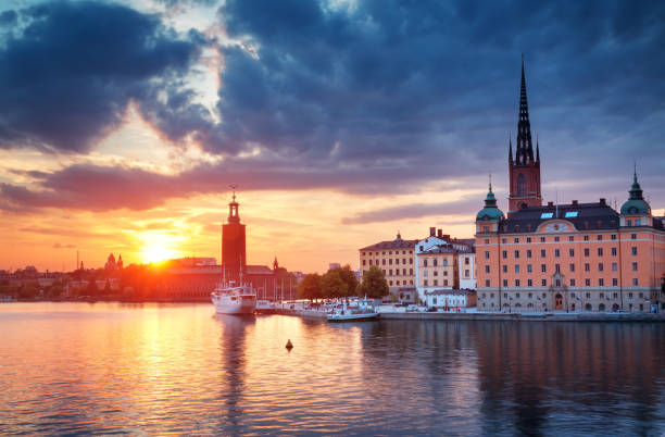 istock Stockholm at night in summer 1007706244