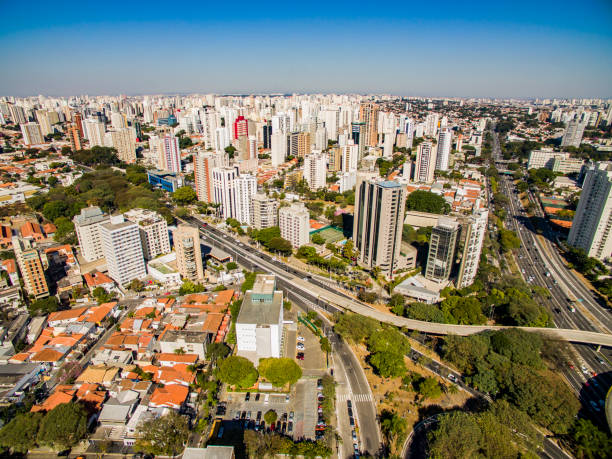 Vila Mariana neighborhood in Sao Paulo stock photo