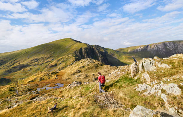 istock A hiker walking down a mountain in the Lake District 1007723194