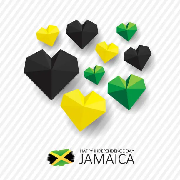 Vector illustration of Jamaica independence day