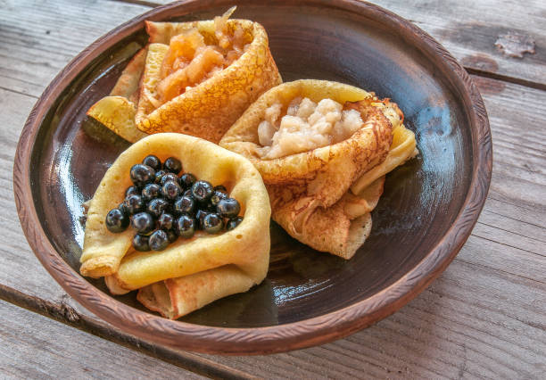 istock Traditional Ukrainian pancakes with berries 1 1007739712