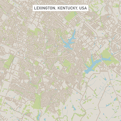 Vector Illustration of a City Street Map of Lexington, Kentucky, USA. Scale 1:60,000.
All source data is in the public domain.
U.S. Geological Survey, US Topo
Used Layers:
USGS The National Map: National Hydrography Dataset (NHD)
USGS The National Map: National Transportation Dataset (NTD)