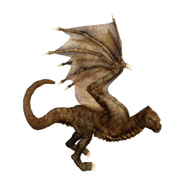 istock 3D illustration fairy tale dragon on white 1007743172
