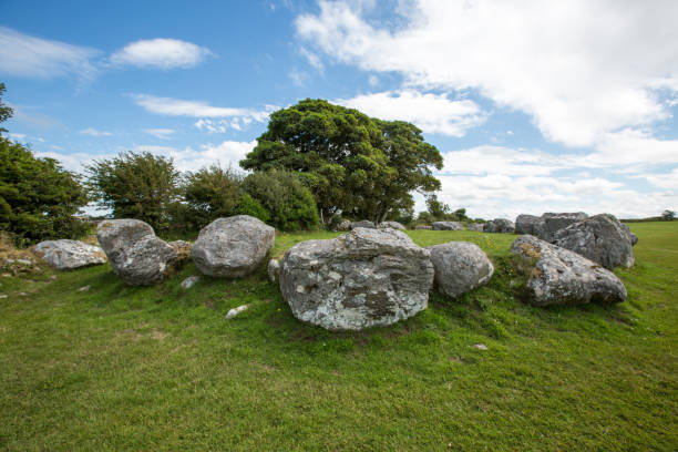 kamienny krąg na megalitycznym cmentarzu carrowmore - carrowmore zdjęcia i obrazy z banku zdjęć