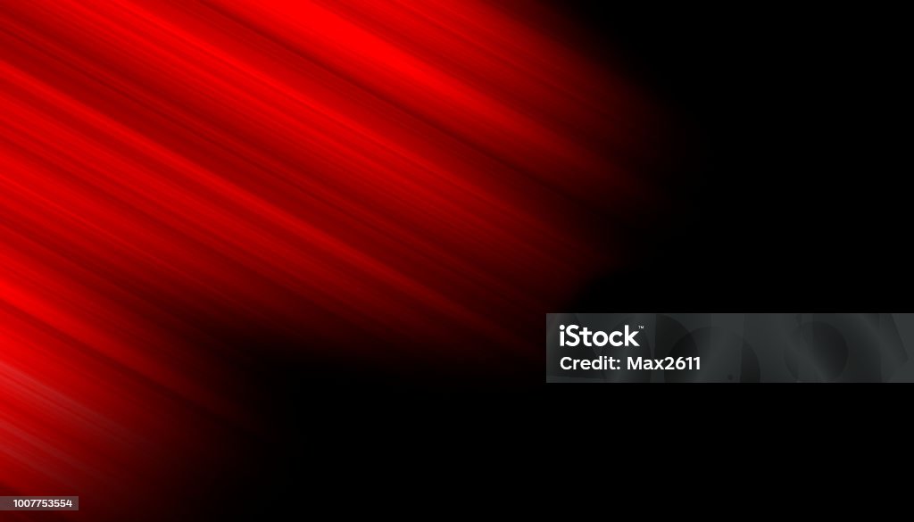 RED Abstract Background Motion Blur Black Background stock illustration