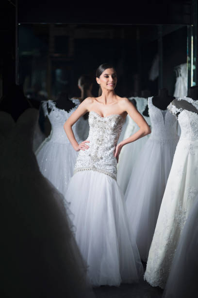 istock Enjoying taking poses in a wedding dress 1007754366