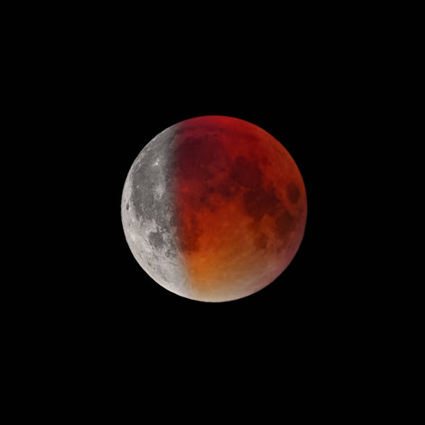 istock Ending of Super Bloody Moon full eclipse 1007756550
