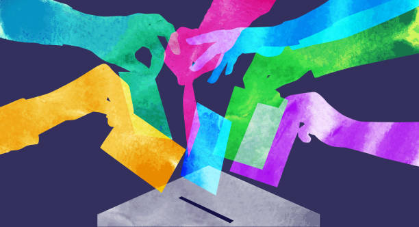 ilustrações, clipart, desenhos animados e ícones de a votação  - ballot box election box voting