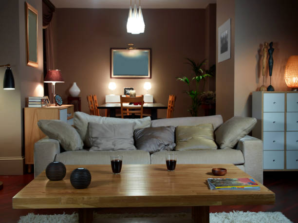 living room couch from tv perspective