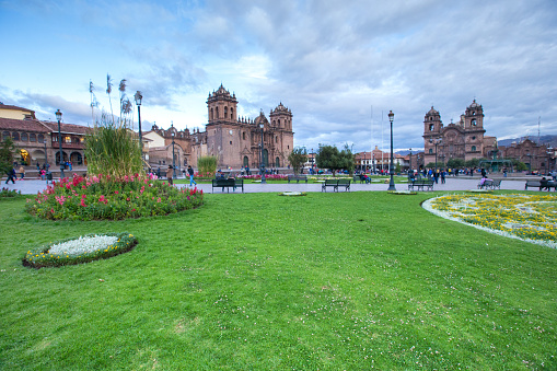 CUSCO PERÚ-NOV. 9: Catedral de Santo Domingo en 09 de noviembre de 2015 en Cusco Perú edificio terminó en 1654, casi cien años después se inició la construcción. photo