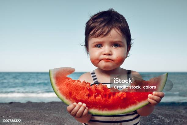 Is It Delicious Stock Photo - Download Image Now - Child, Summer, Baby - Human Age