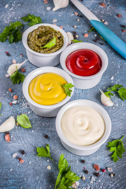 istock Set of classic sauces and spices 1007790944