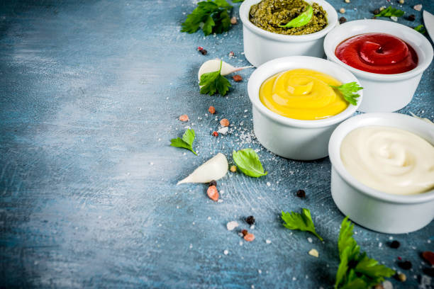 istock Set of classic sauces and spices 1007790962