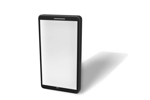 istock Illustration of a smartphone in 3d with white screen 1007801960