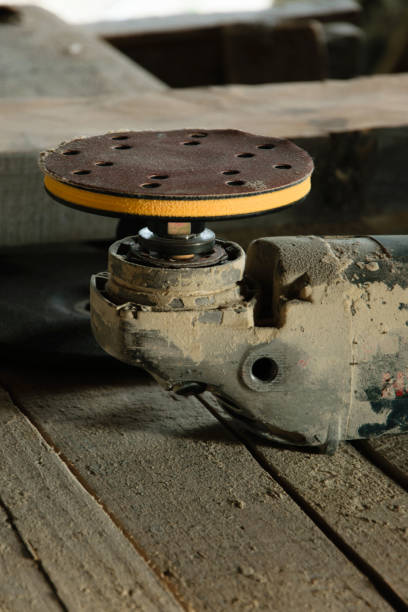 istock Close up of electric sander in the workshop 1007802246