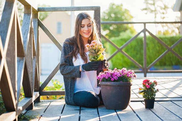 istock Gardening on the terrace,at home 1007808158