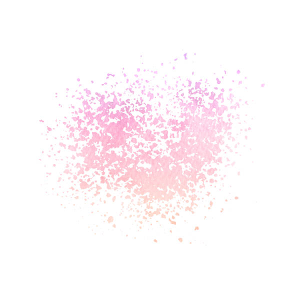 istock Hand painted watercolor pink and purple splatter texture isolated on the white background. Vintage spray effect. 1007815148