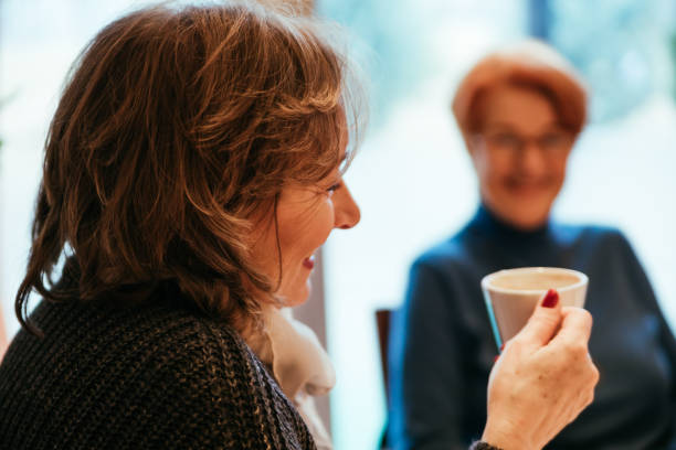 istock Two Senior Women In A Restaurant 1007824750