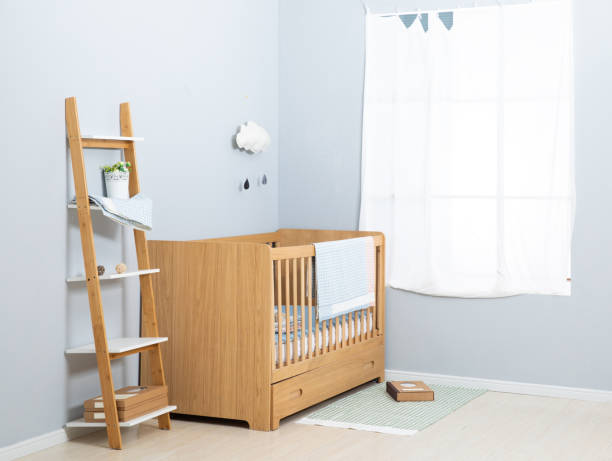 istock The image of child's bed under the white background 1007833266