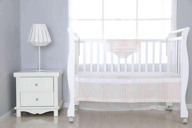 istock The image of child's bed under the white background 1007833408