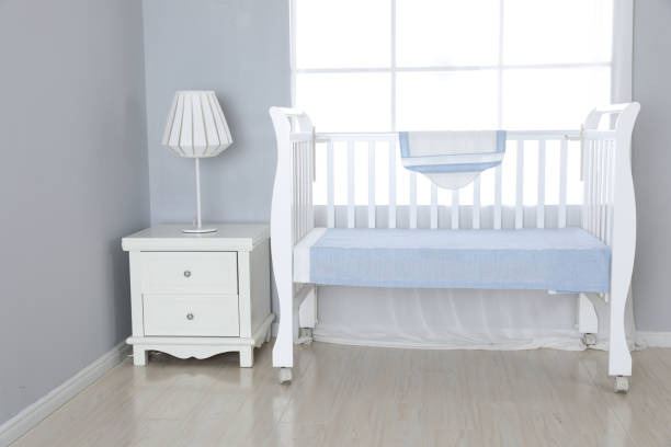 istock The image of child's bed under the white background 1007833524