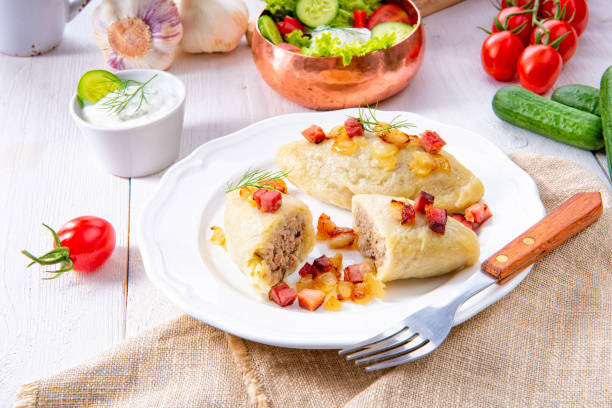 istock Rustic Cepelinai, a specialty Lithuanian and Polish cuisine. 1007836070