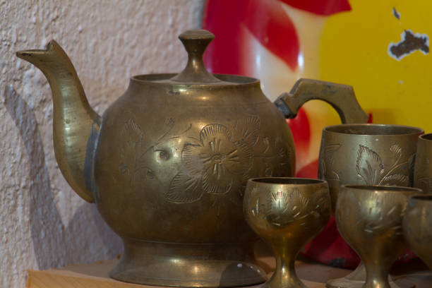 istock Closeup for retro teapot set 1007837426