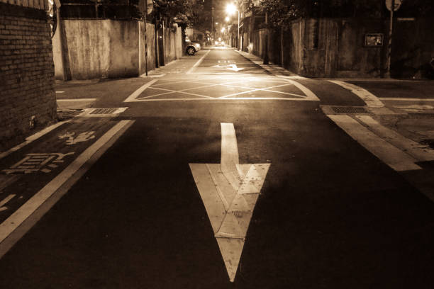 istock The road at night in Asia. 1007843596