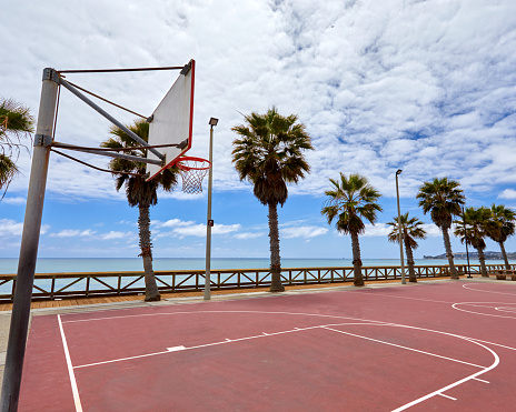 Basketball Court by the Ocean