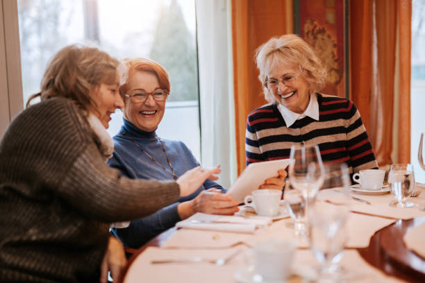 istock Senior Women In A Restaurant 1007857888