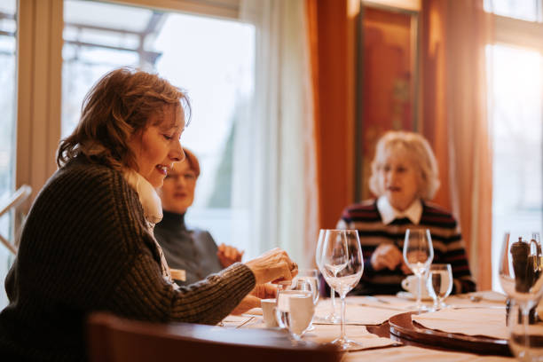 istock Senior Women In A Restaurant 1007858644