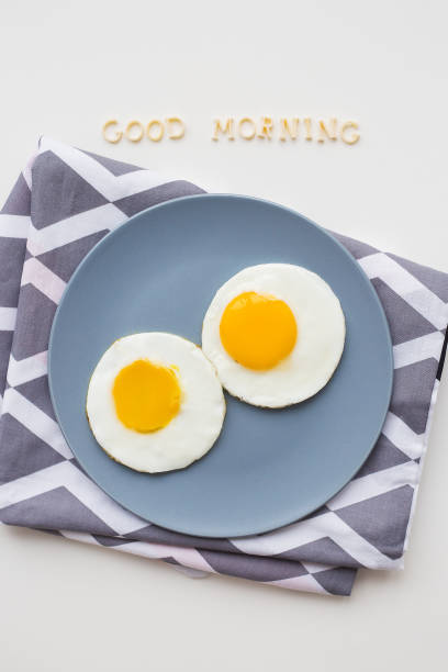 two beautiful eggs on a plate